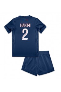 Fotbalové Dres Paris Saint-Germain Achraf Hakimi #2 Dětské Domácí Oblečení 2024-25 Krátký Rukáv (+ trenýrky)